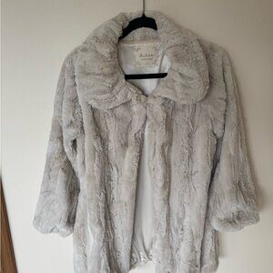 Altar'd State Plush Cream Teddy Jacket